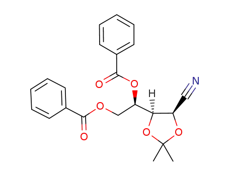 4,5-di-O-benzoyl-2,3-O-isopropylidene-D-lyxononitrile