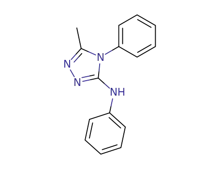 Molecular Structure of 62441-47-8 (4H-1,2,4-Triazol-3-amine, 5-methyl-N,4-diphenyl-)