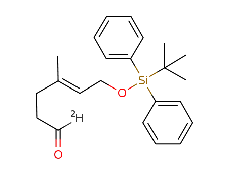1-[D]-(E)-6-(tert-butyldiphenylsilyloxy)-4-methylhex-4-enal