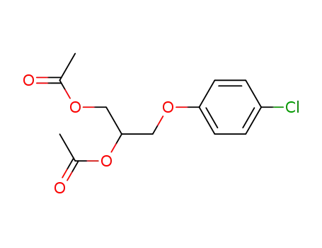 Molecular Structure of 911835-63-7 (Acetic acid 1-acetoxymethyl-2-(4-chloro-phenoxy)-ethyl ester)