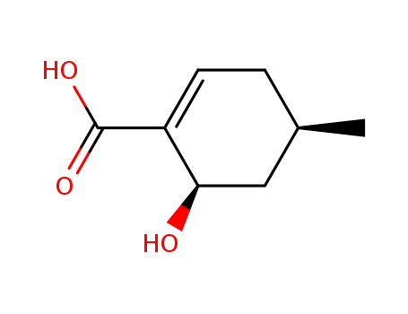 1-Cyclohexene-1-carboxylic acid, 6-hydroxy-4-methyl-, (4R,6R)- (9CI)