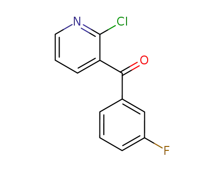 Molecular Structure of 654059-02-6 (Methanone, (2-chloro-3-pyridinyl)(3-fluorophenyl)-)