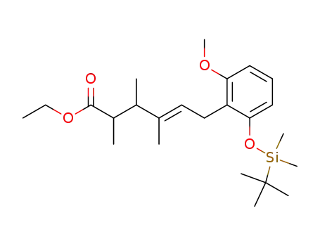 ethyl (4E)-6-(2-O-tert-butyldimethylsilyloxy-6-methoxyphenyl)-2,3,4-trimethylhex-4-enoate
