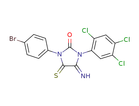 4-imino-1-(4-bromophenyl)-5-thioxo-3-(2,4,5-trichlorophenyl)imidazolidin-2-one
