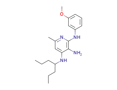 <i>N</i><sup>2</sup>-(3-methoxy-phenyl)-6-methyl-<i>N</i><sup>4</sup>-(1-propyl-butyl)-pyridine-2,3,4-triamine