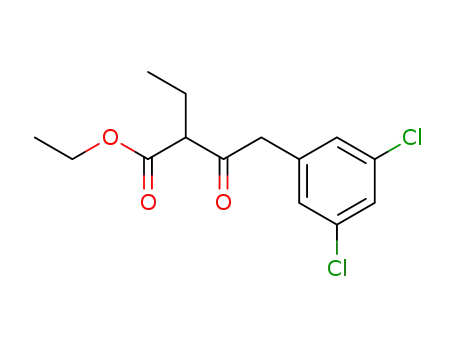 Molecular Structure of 877157-49-8 (ethyl 4-(3,5-dichlorophenyl)-2-ethyl-3-oxobutyrate)