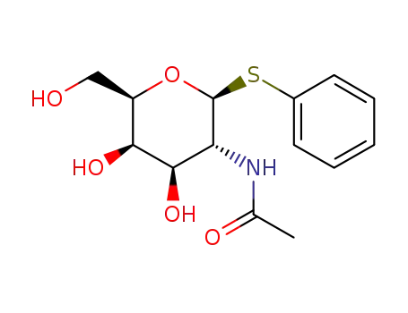 Molecular Structure of 1190619-50-1 (phenyl 2-acetamido-2-deoxy-1-thio-β-D-galactopyranoside)