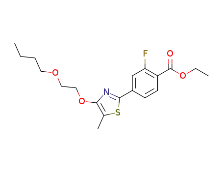Benzoic acid, 4-[4-(2-butoxyethoxy)-5-methyl-2-thiazolyl]-2-fluoro-, ethyl
ester