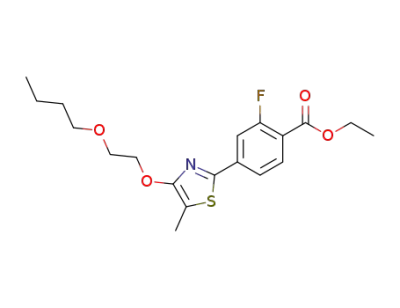 Benzoic acid, 4-[4-(2-butoxyethoxy)-5-methyl-2-thiazolyl]-2-fluoro-, ethyl
ester