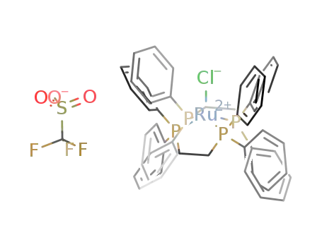 Molecular Structure of 253687-41-1 (trans-[Cl(dppe)<sub>2</sub>Ru](OTf))