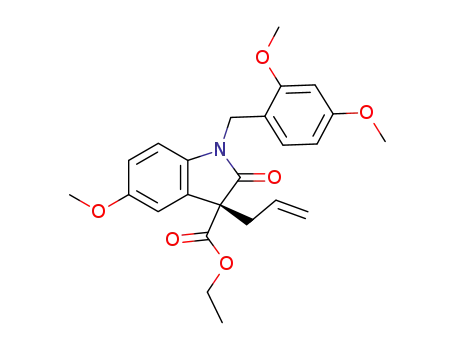 3-allyl-1-(2,4-dimethoxy-benzyl)-5-methoxy-2-oxo-2,3-dihydro-1-H-indole-3-carboxylic acid ethyl ester