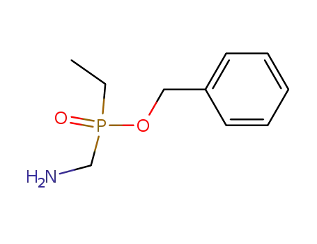 Molecular Structure of 874292-10-1 (Phosphinic acid, (aminomethyl)ethyl-, phenylmethyl ester)
