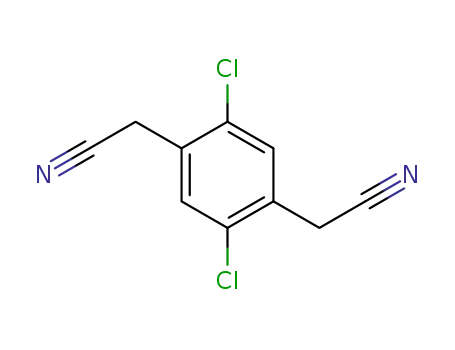 Molecular Structure of 56403-43-1 (1,4-Benzenediacetonitrile, 2,5-dichloro-)