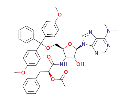 Adenosine,
3'-[[(2S)-2-(acetyloxy)-1-oxo-3-phenylpropyl]amino]-5'-O-[bis(4-methoxy
phenyl)phenylmethyl]-3'-deoxy-N,N-dimethyl-