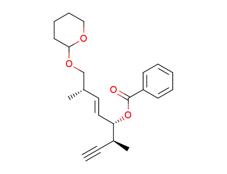Benzoic acid (E)-(1S,4S)-4-methyl-1-((S)-1-methyl-prop-2-ynyl)-5-(tetrahydro-pyran-2-yloxy)-pent-2-enyl ester