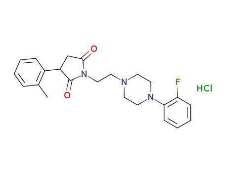 N-[2-{4-(2-fluorophenyl)-piperazin-1-yl}-ethyl]-3-(2-methylphenyl)-pyrrolidine-2,5-dione hydrochloride