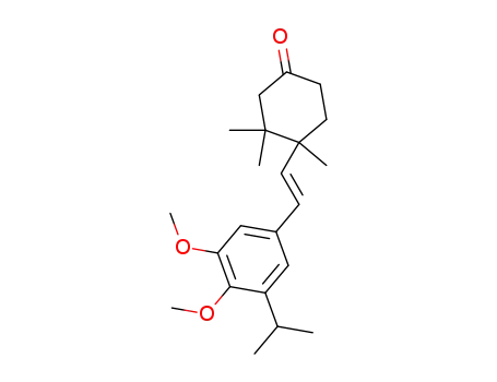 Cyclohexanone,
4-[(1E)-2-[3,4-dimethoxy-5-(1-methylethyl)phenyl]ethenyl]-3,3,4-trimethyl
-