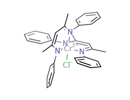 Molecular Structure of 327028-24-0 (bis(N,N'-diphenyl-2,4-pentanediiminato)chlorochromium(III))