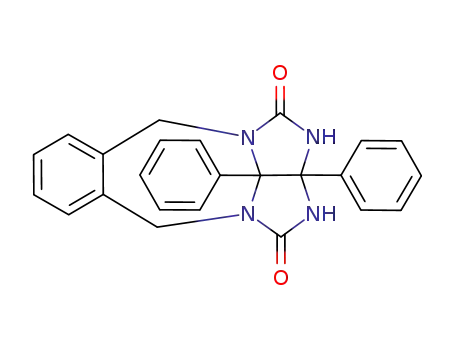 Molecular Structure of 740800-71-9 (2a,10b-diphenyl-2a,5,10,10b-tetrahydro-2<i>H</i>,3<i>H</i>-2,3,4a,10a-tetraaza-benzo[<i>g</i>]cyclopenta[<i>cd</i>]azulene-1,4-dione)