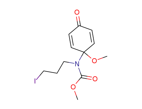 Carbamic acid,
(3-iodopropyl)(1-methoxy-4-oxo-2,5-cyclohexadien-1-yl)-, methyl ester