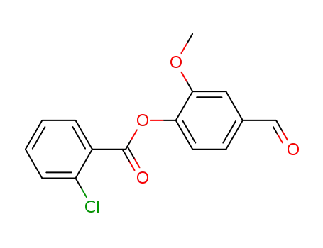 Molecular Structure of 321726-59-4 (4-FORMYL-2-METHOXYPHENYL 2-CHLOROBENZOATE)