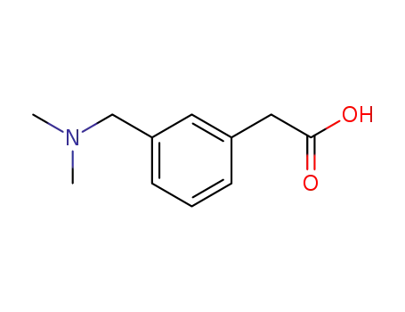 Molecular Structure of 933737-02-1 (3-[(DIMETHYLAMINO)METHYL]-BENZENEACETIC ACID)