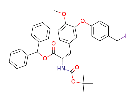 L-Tyrosine,
N-[(1,1-dimethylethoxy)carbonyl]-3-[4-(iodomethyl)phenoxy]-O-methyl-,
diphenylmethyl ester
