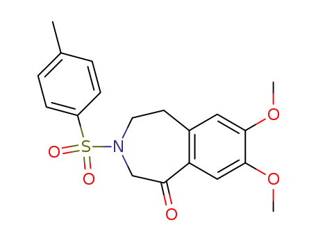 Molecular Structure of 14165-80-1 (7,8-dimethoxy-3-[(4-methylphenyl)sulfonyl]-2,3,4,5-tetrahydro-1H-3-benzazepin-1-one)