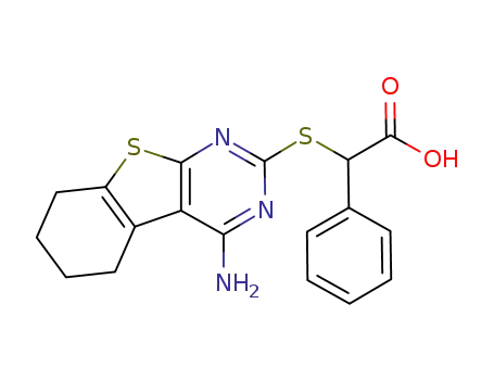 [(4-amino-5,6,7,8-tetrahydrobenzothieno[2,3-d]pyrimidin-2-yl)sulfanyl](phenyl)acetic acid