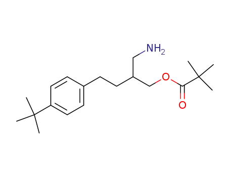 2,2-dimethyl-propionic acid 2-aminomethyl-4-(4-<i>tert</i>-butyl-phenyl)-butyl ester