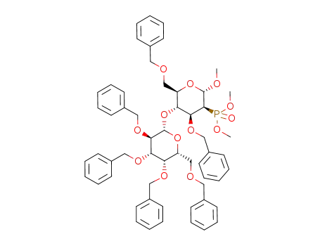 methyl 3,6,8,9,10,12-hexa-O-benzyl-2-deoxy-2-dimethylphosphono-α-D-2-epi-lactopyranoside