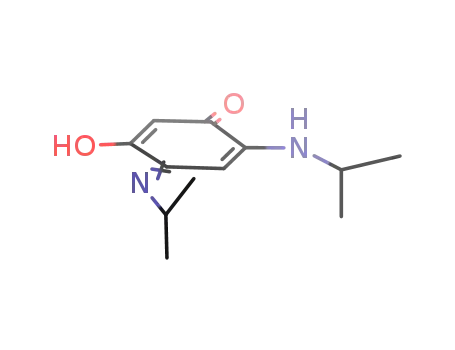 Molecular Structure of 1172628-23-7 (4-(isopropylamino)-6-(isopropyliminio)-3-oxocyclohexa-1,4-dien-1-olate)