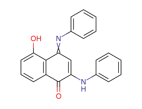 1(4H)-Naphthalenone, 5-hydroxy-2-(phenylamino)-4-(phenylimino)-