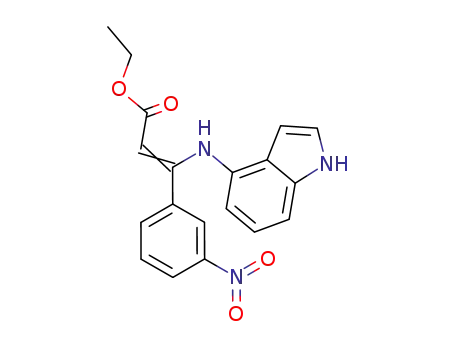 3-(m-nitrophenyl)-3-(1H-indol-4-ylamino)acrylic acid ethyl ester