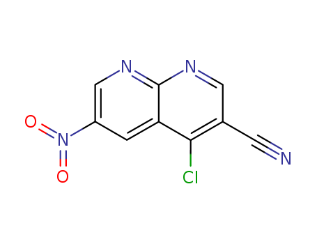 4-CHLORO-6-NITRO-1,8-NAPHTHYRIDINE-3-CARBONITRILECAS