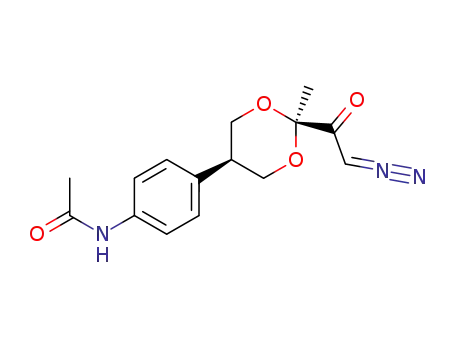 <i>N</i>-[4-(2-diazoacetyl-2-methyl-[1,3]dioxan-5-yl)-phenyl]-acetamide