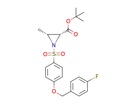 (2R,3R)-1-[4-(4-Fluoro-benzyloxy)-benzenesulfonyl]-3-methyl-aziridine-2-carboxylic acid tert-butyl ester