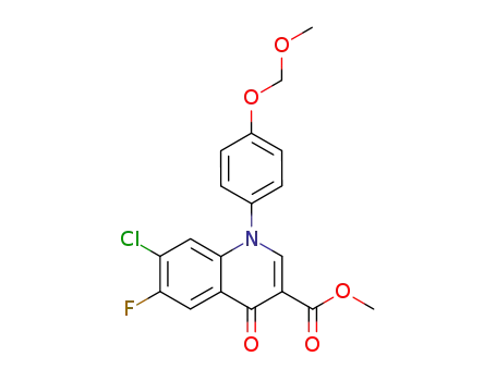 3-Quinolinecarboxylic acid,
7-chloro-6-fluoro-1,4-dihydro-1-[4-(methoxymethoxy)phenyl]-4-oxo-,
methyl ester