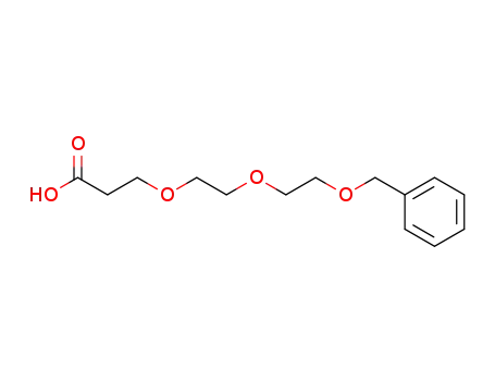 Molecular Structure of 127457-63-0 (3-[2-(2-benzyloxyethoxy)ethoxy]propanoic acid)