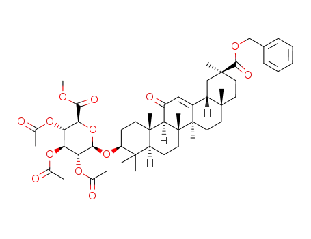 benzyl 3-O-(methyl (2,3,4-tri-O-acetyl-β-D-glucopyranosyluronate))-18β-glycyrrhetinate