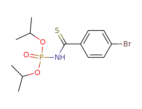 Molecular Structure of 111600-56-7 (p-bromo-N-(diisopropoxyphosphinyl)thiobenzamide)