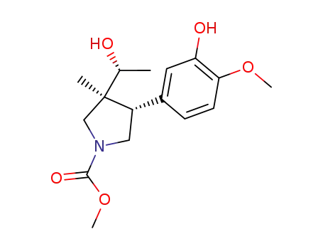Methyl 3-((1R)-1-hydroxyethyl)(3S,4S)-4-(3-hydroxy-4-methoxyphenyl)-3-methylpyrrolidinecarboxylate
