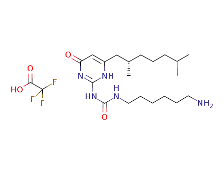 2-(6-aminohexylureido)-6-[2(S),6-dimethylheptyl]-4[1H]-pyrimidinone trifluoroacetic acid