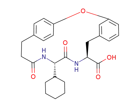 (9S,12S)-12-Cyclohexyl-11,14-dioxo-2-oxa-10,13-diaza-tricyclo[15.2.2.1<sup>3,7</sup>]docosa-1<sup>(20)</sup>,3,5,7<sup>(22)</sup>,17<sup>(21)</sup>,18-hexaene-9-carboxylic acid