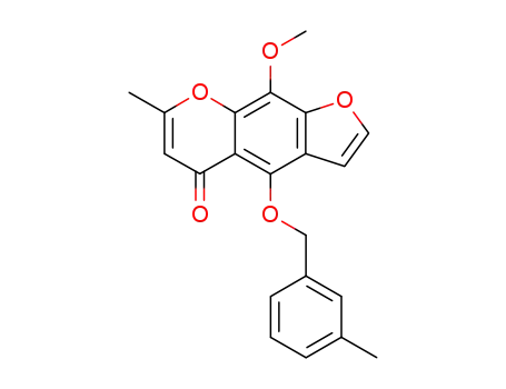 9-methoxy-7-methyl-4-(3-methyl-benzyloxy)-furo[3,2-<i>g</i>]chromen-5-one