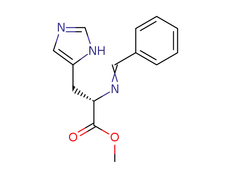 Molecular Structure of 78640-70-7 (L-Histidine, N-(phenylmethylene)-, methyl ester)