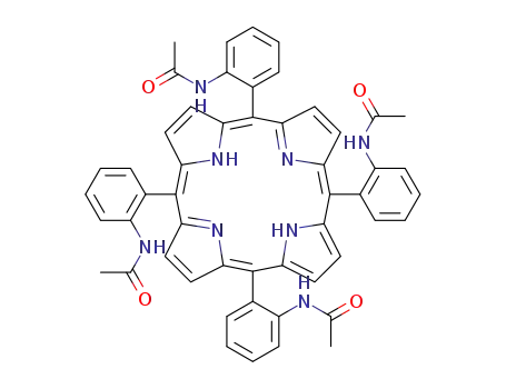 Molecular Structure of 68949-51-9 (meso-β-(o-acetamidophenyl)-α,α,α-tris(o-acetamidophenyl)porphyrin)