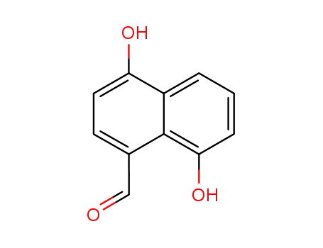 Molecular Structure of 20333-20-4 (1-Naphthalenecarboxaldehyde, 4,8-dihydroxy-)