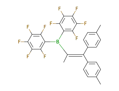 (CH<sub>3</sub>C<sub>6</sub>H<sub>4</sub>)2CC(CH<sub>3</sub>)B(C<sub>6</sub>F<sub>5</sub>)2
