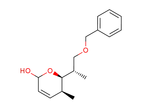 2H-Pyran-2-ol,
5,6-dihydro-5-methyl-6-[(1S)-1-methyl-2-(phenylmethoxy)ethyl]-,
(5S,6R)-